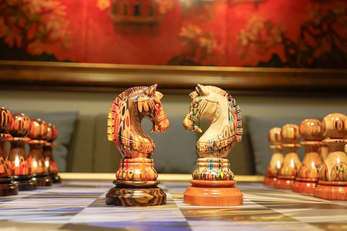 Giant Ivory Knight Chess Piece Statue 12.25 Horse DWK World of Wonders  #DWKWorldofWonders