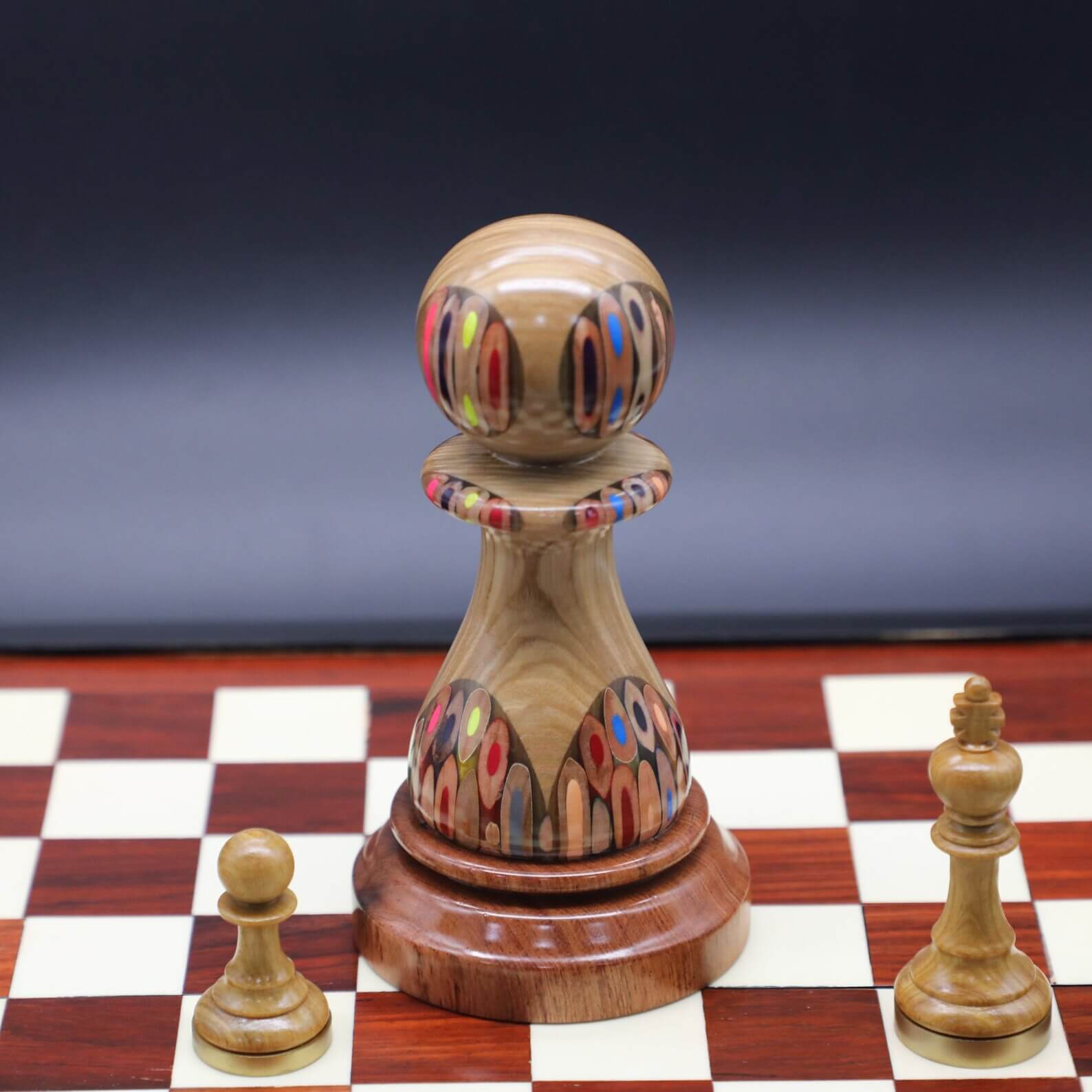 Giant Ornamental Pawn - Deluxe Serial of Chess Piece for Decor