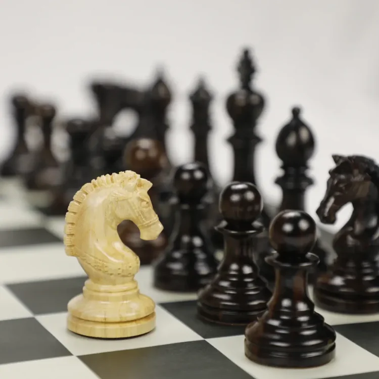 Premium Chess Set - Luxury Ebony & Maple Pieces