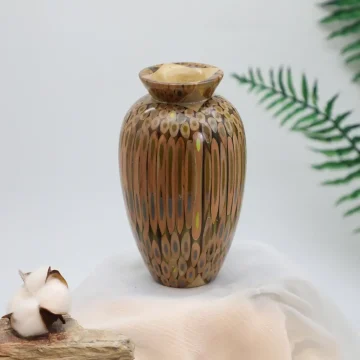 Handmade Multi-Colored Pencil Dry Flower Vase, Best Resin Art Decor for Ornaments