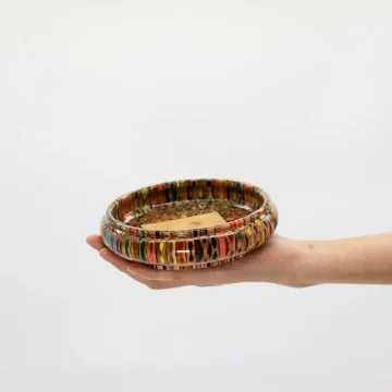 Multi Color Pencil Bowl - Resin Color Pencil Handmade Bowl for Ornaments