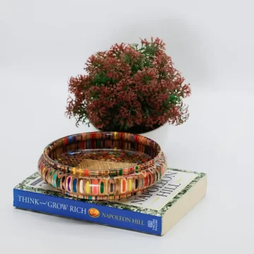 Multi Color Pencil Bowl - Resin Color Pencil Handmade Bowl for Ornaments